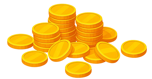 Coins representing affiliate earnings